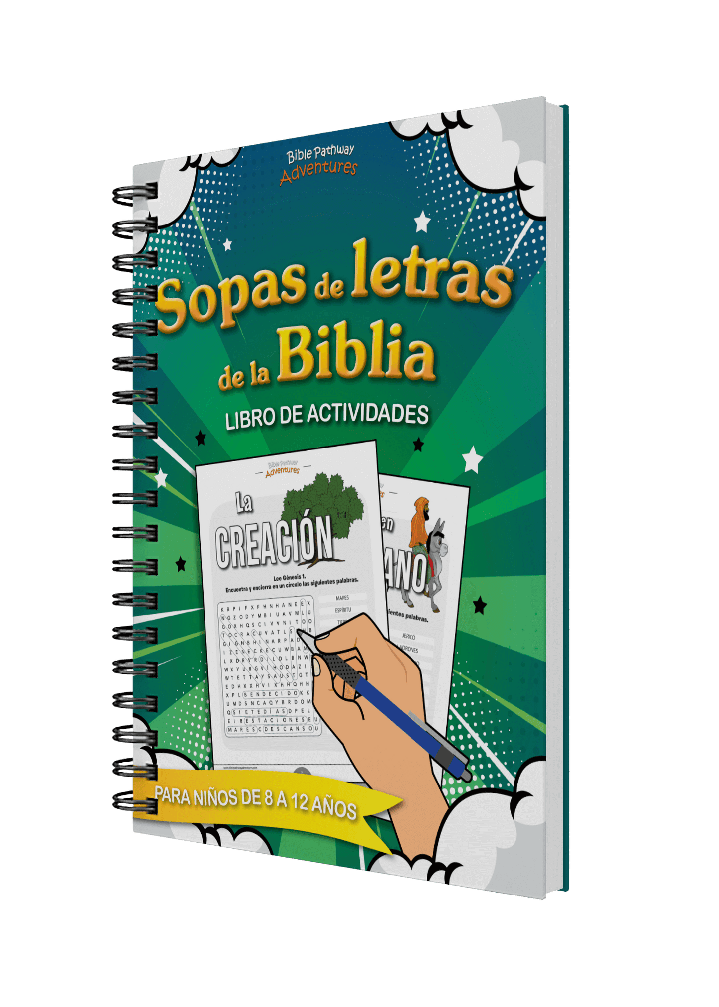 Sopas de letras de la Biblia: Libro de actividades