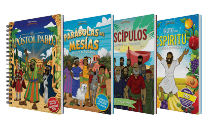PAQUETE: Libros de actividades del Nuevo Testamento (grados 3-6)
