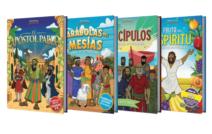 PAQUETE: Libros de actividades del Nuevo Testamento (grados 3-6)