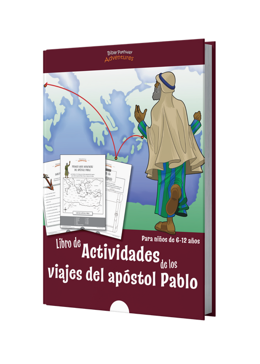 Libro de actividades de los viajes del apóstol Pablo book cover