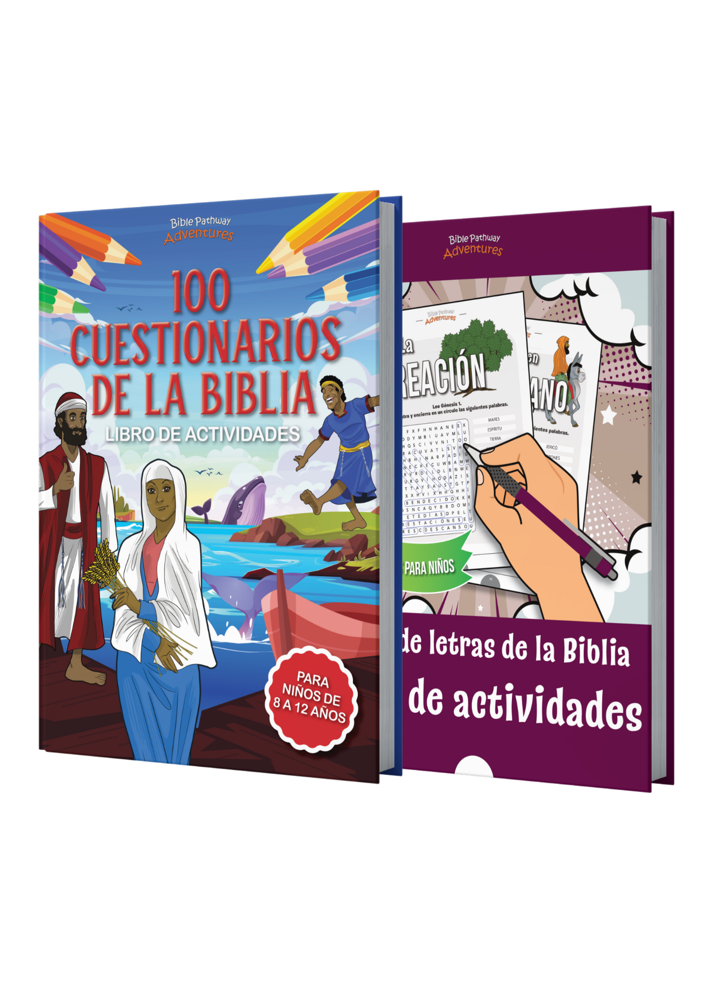 BUNDLE: Cuestionarios bíblicos y sopas de letras: Libros de actividades