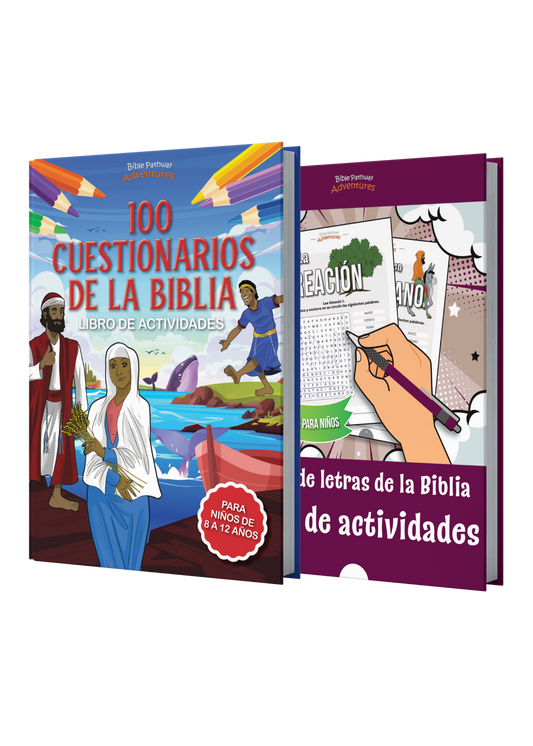 BUNDLE: Cuestionarios bíblicos y sopas de letras: Libros de actividades
