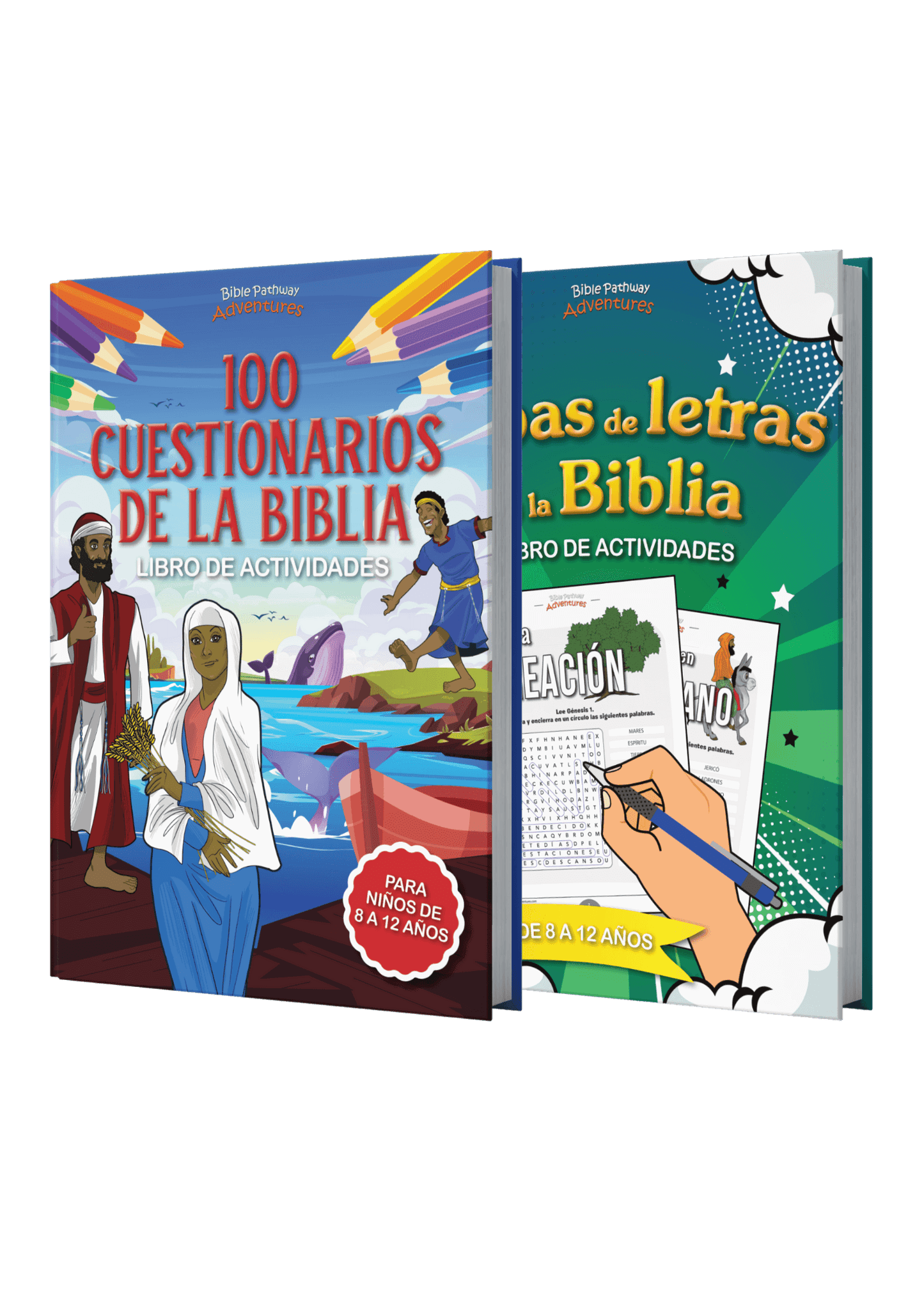 BUNDLE: Cuestionarios bíblicos y sopas de letras: Libros de actividades