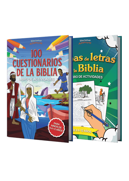 BUNDLE: Cuestionarios bíblicos y sopas de letras: Libros de actividades