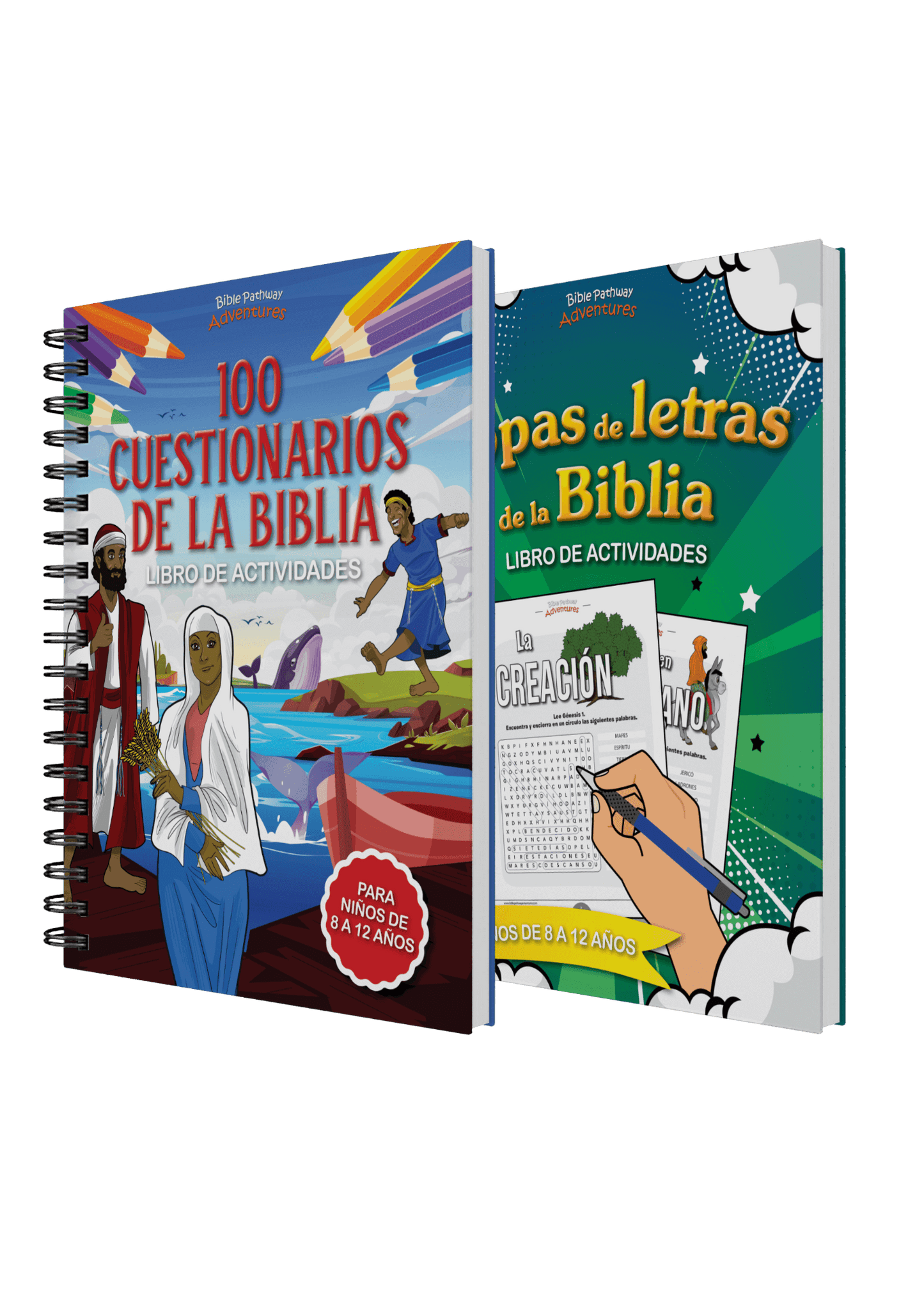 BUNDLE: Cuestionarios bíblicos y sopas de letras: Libros de actividades