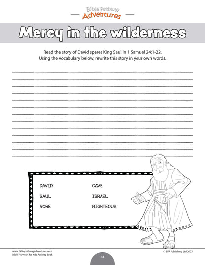 Self-Control: Bible Activity Book for Kids (PDF)