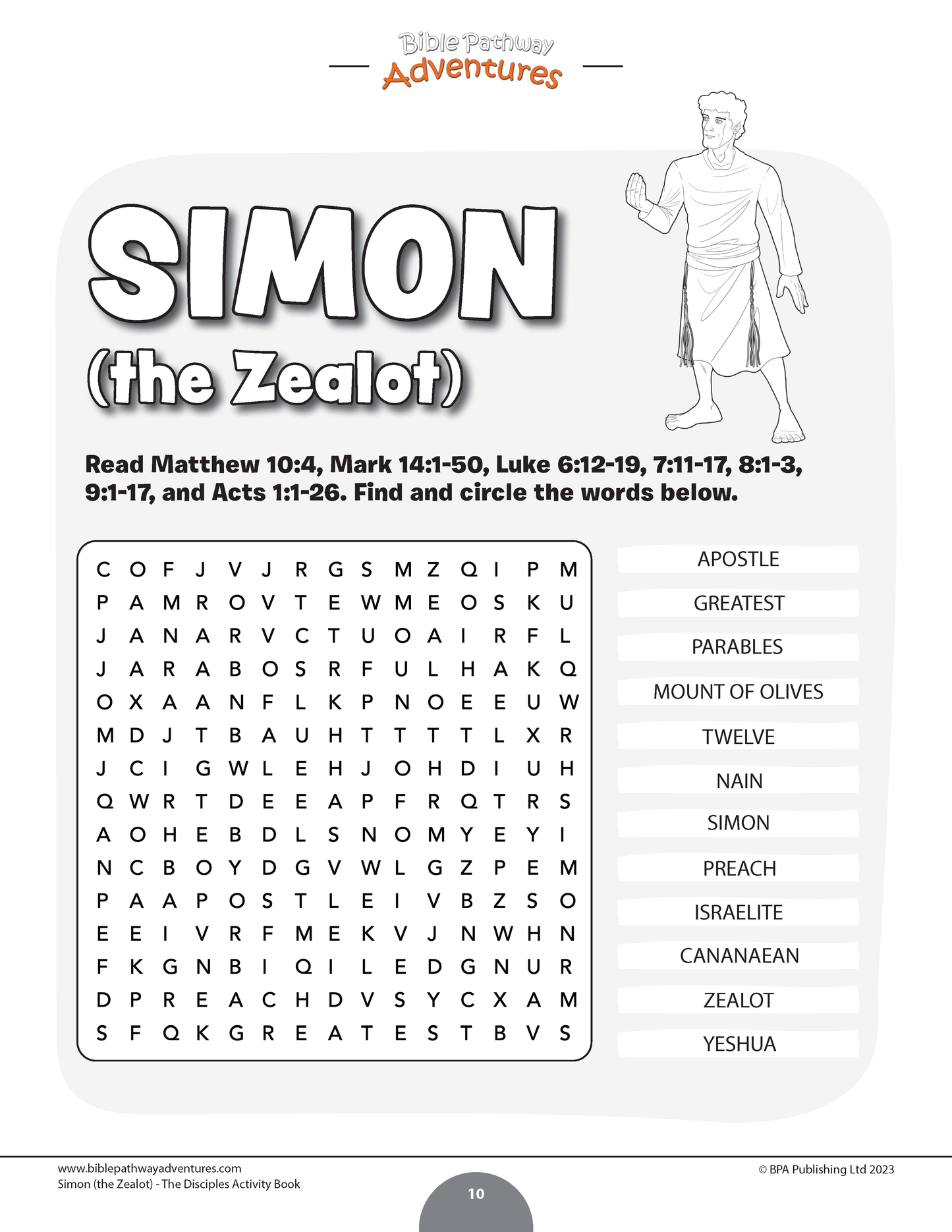 Simon: The Disciple Activity Book (PDF)