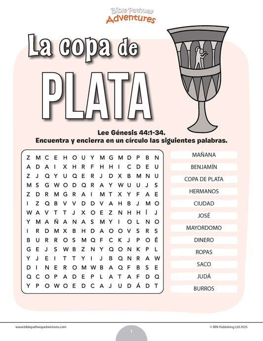 Sopa de letras de la copa de plata 