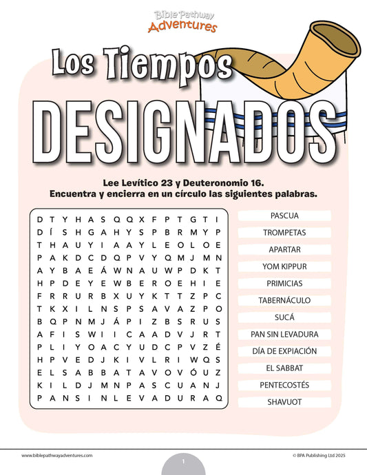 Sopa de letras de los Tiempos Designados 