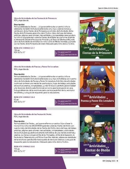 Bible Pathway Adventures Catálogo en español