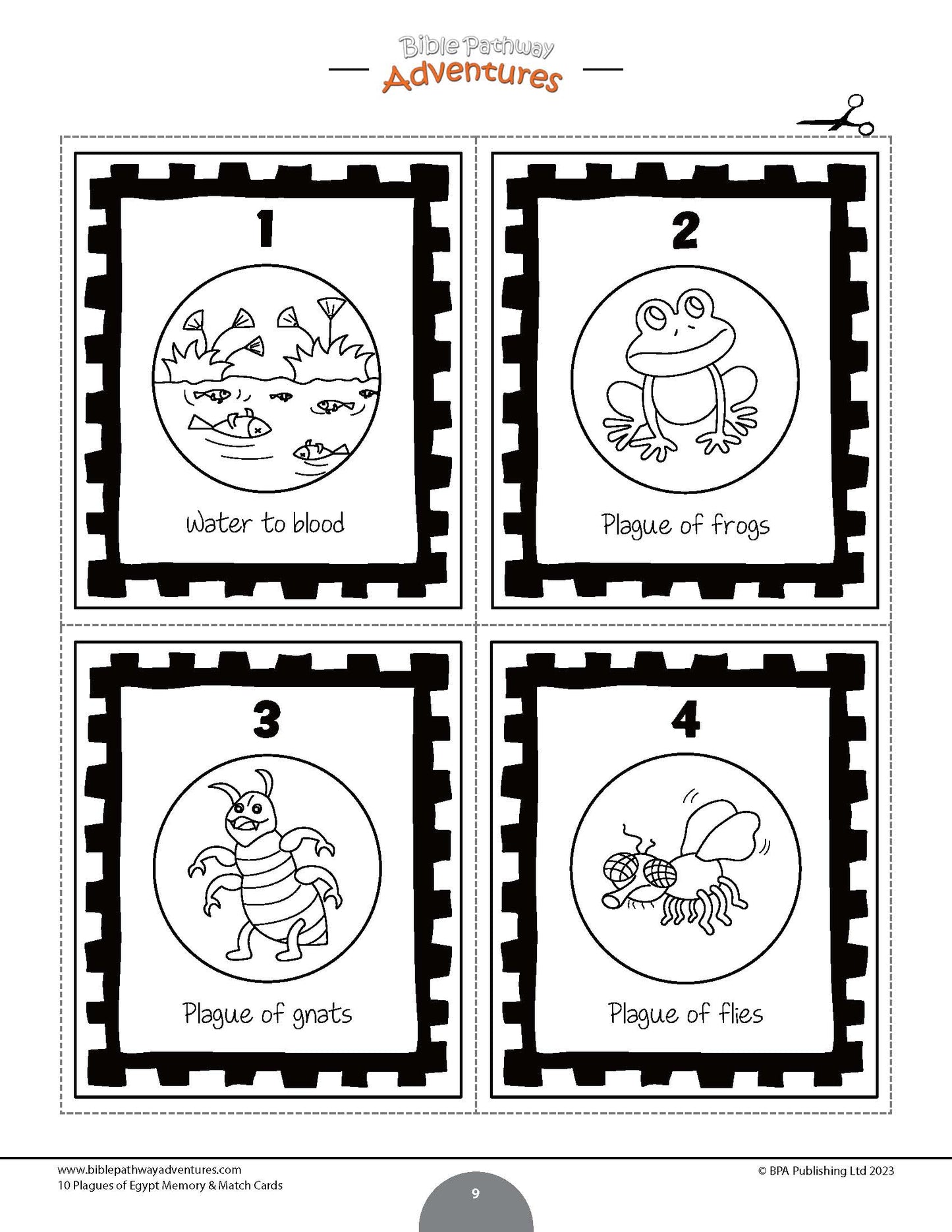 10 Plagues of Egypt Memory & Match Cards (PDF)