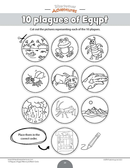 10 Plagues of Egypt Memory & Match Cards (PDF)