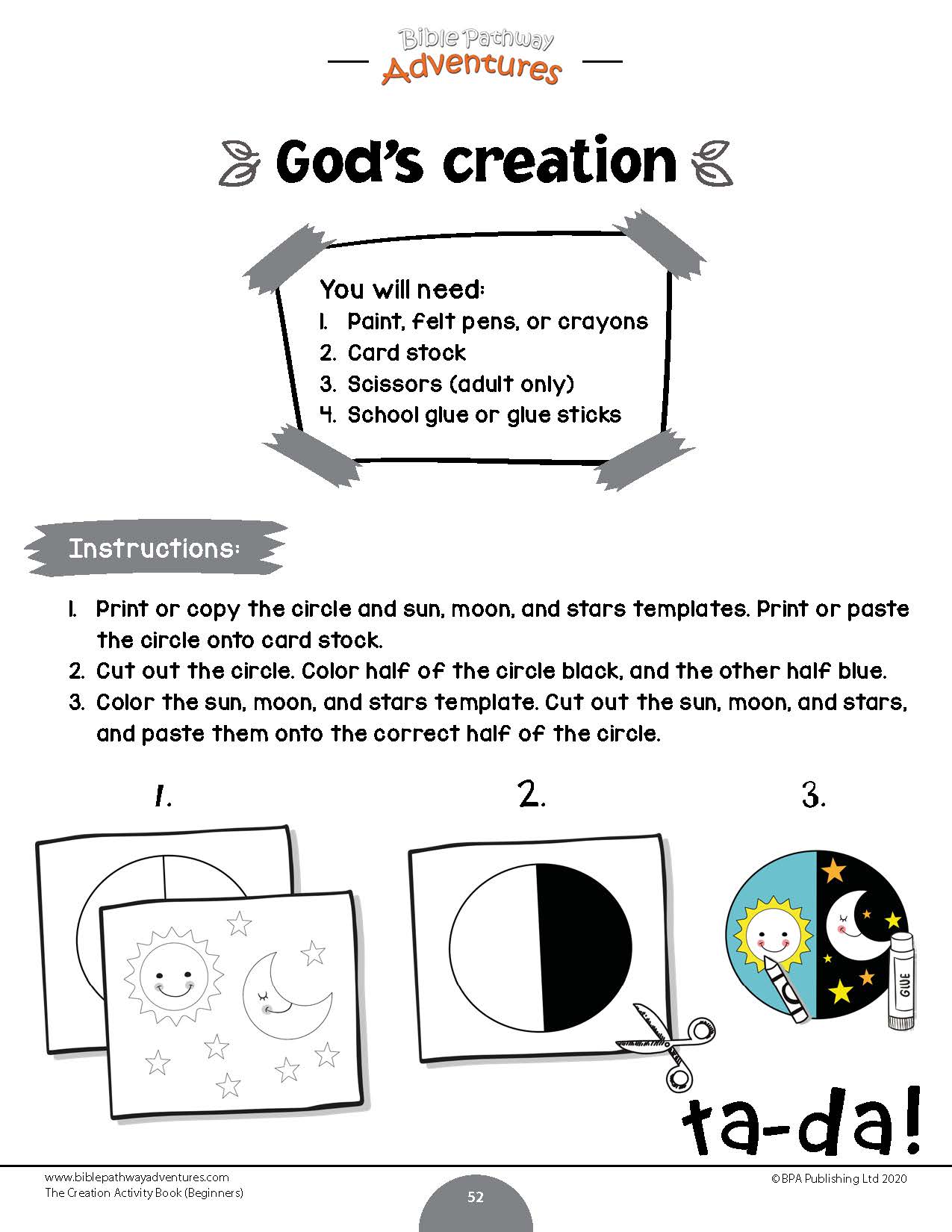 The Creation Activity Book for Beginners