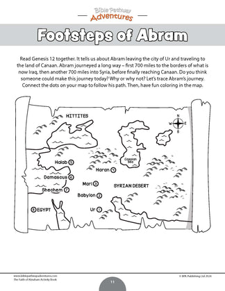 The Faith of Abraham Activity Book (PDF) – Bible Pathway Adventures