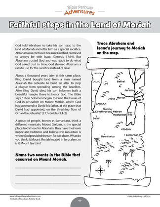 The Faith of Abraham Activity Book (PDF) – Bible Pathway Adventures