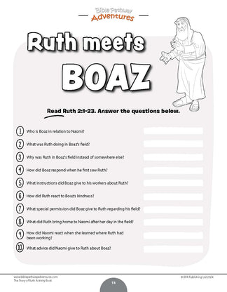 The Story of Ruth Activity Book (PDF) – Bible Pathway Adventures