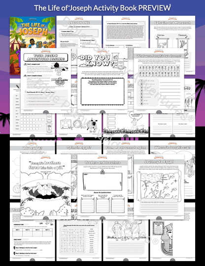 The Life of Joseph Activity Book (PDF)