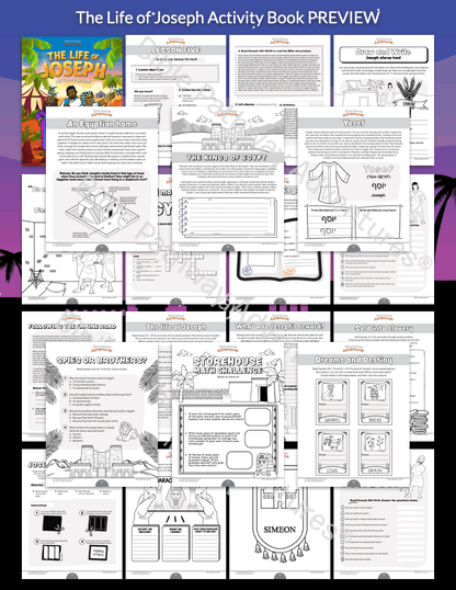 The Life of Joseph Activity Book (PDF)