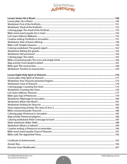 PAQUETE: Libros de actividades The Spring Feasts