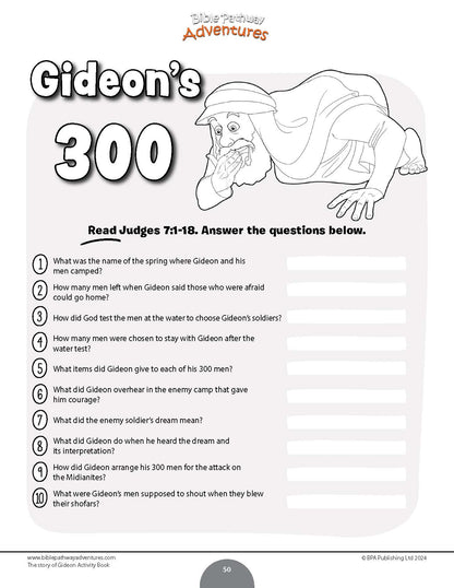 The Story of Gideon Activity Book (PDF)