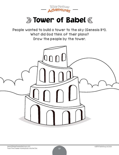 Torah Time Traveler Activity Book for Beginners: Volume 1 (PDF)