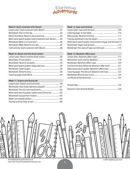 Curriculum | Torah Time Traveler Volume 1 for Grades K-2