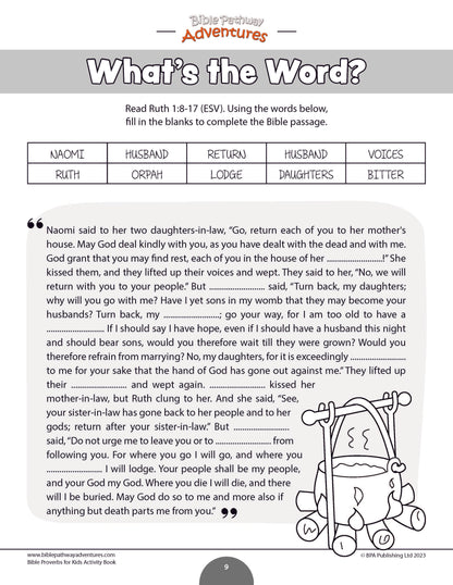 Trust: Bible Activity Book for Kids (PDF)