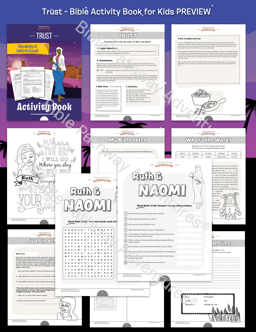 Trust: Bible Activity Book for Kids (PDF)