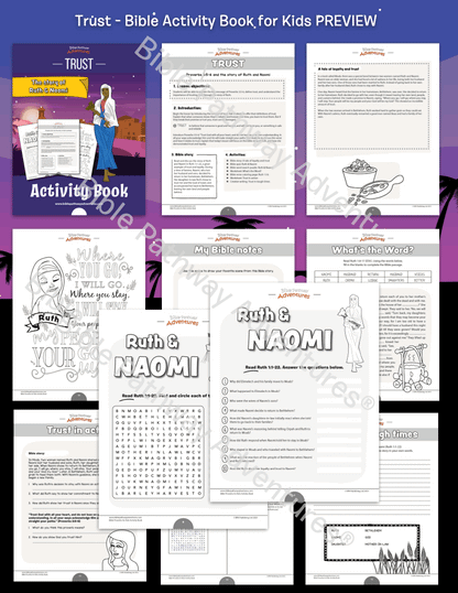 Trust: Bible Activity Book for Kids (PDF)