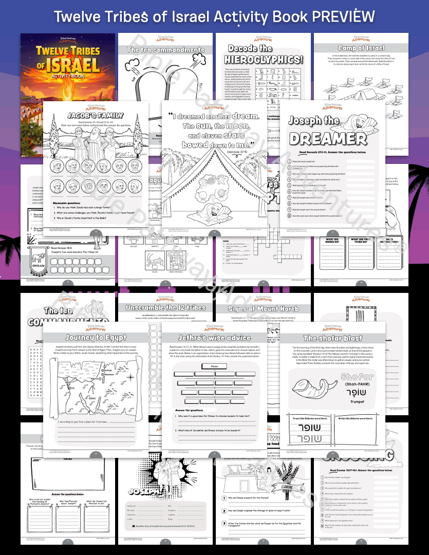 12 Tribes of Israel Activity Book PREVIEW