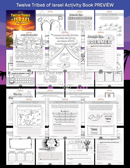 12 Tribes of Israel Activity Book PREVIEW