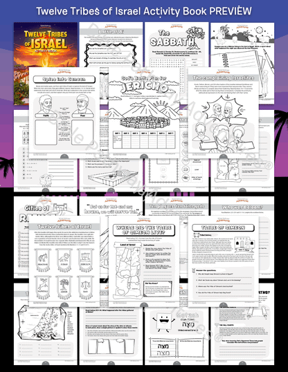 12 Tribes of Israel Activity Book PREVIEW