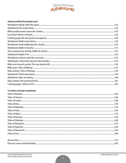 Twelve Tribes of Israel Activity Book (PDF)