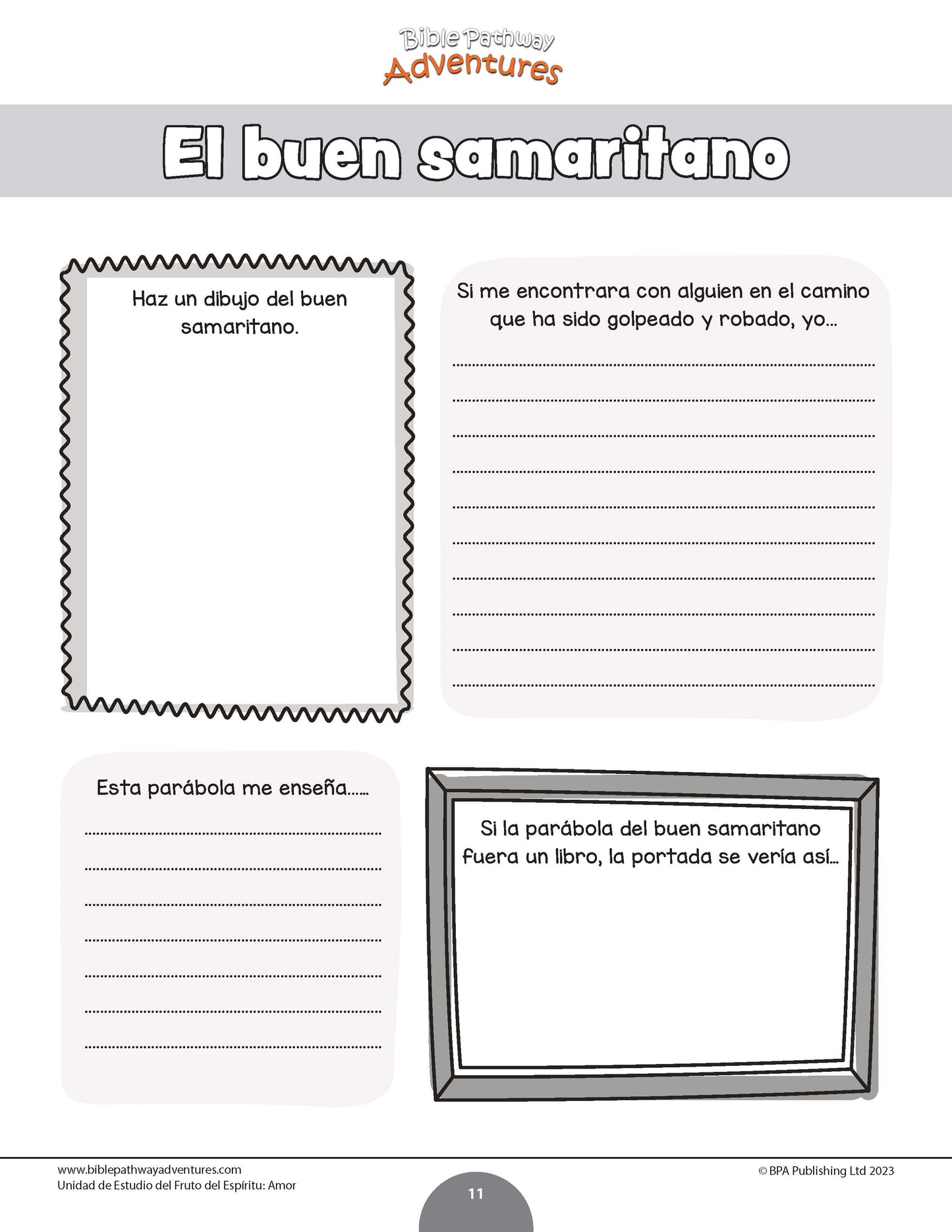 Unidad de estudio | Amor: Fruto del Espíritu (grados 3-6)