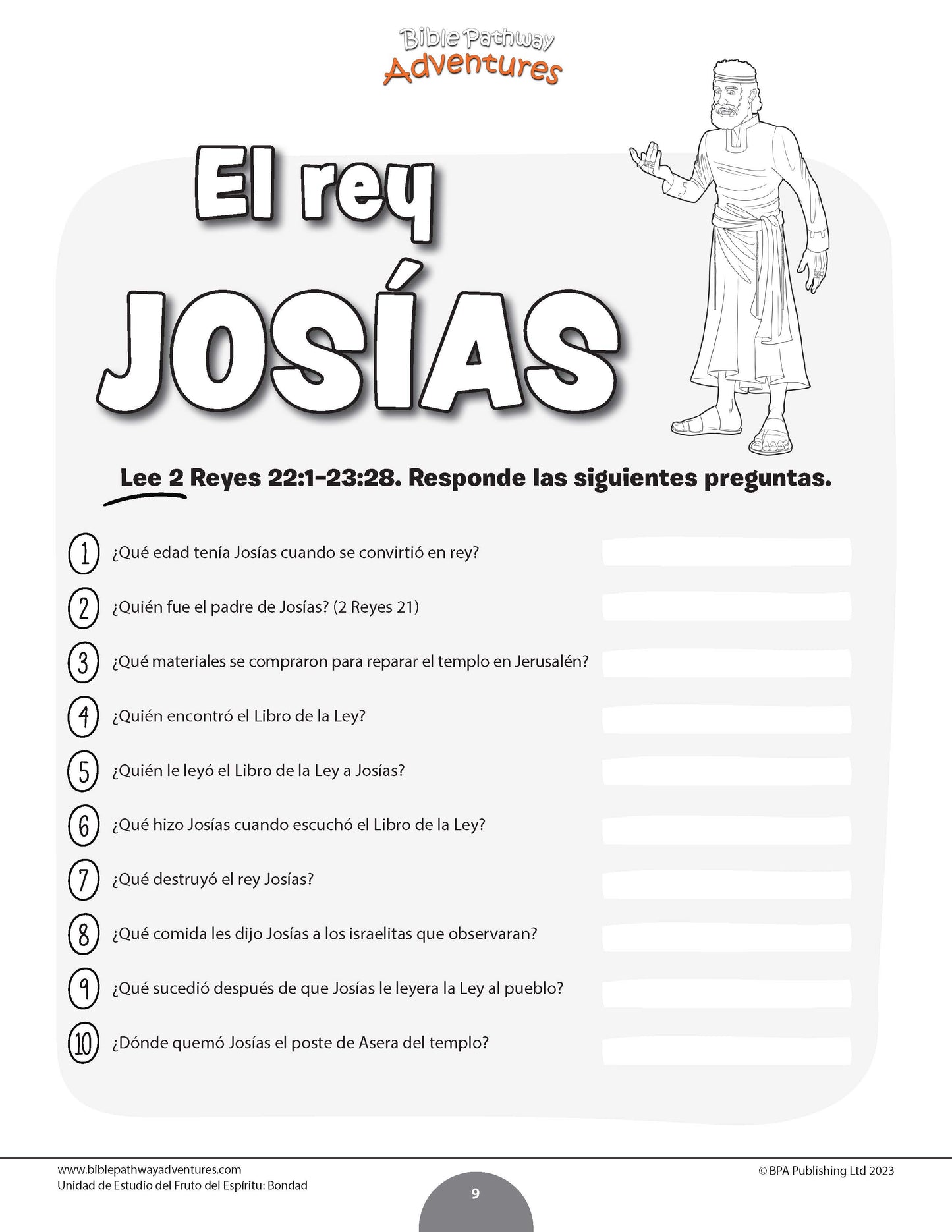 Unidad de estudio | Bondad: Fruto del Espíritu (grados 3-6)