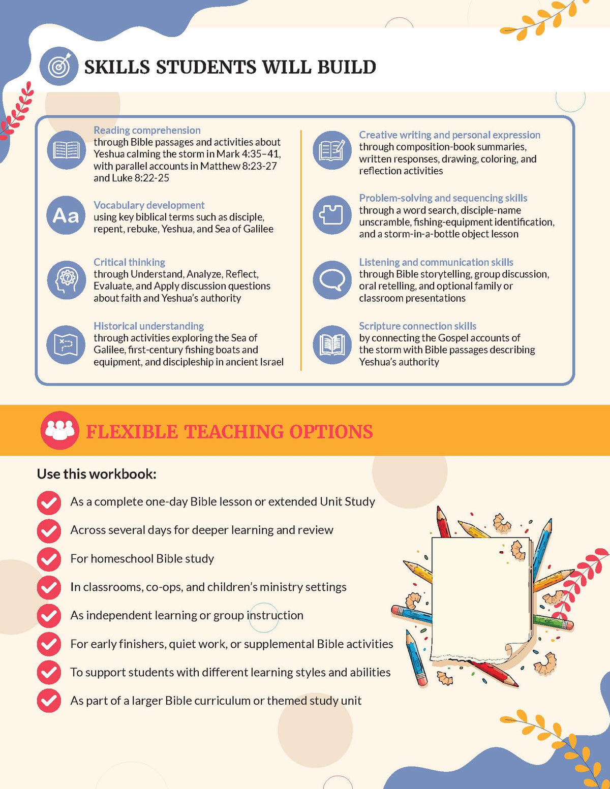 Unit Study | Calming the Storm (Grades 3-6) Teaching Guide