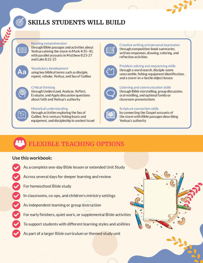 Unit Study | Calming the Storm (Grades 3-6) Teaching Guide