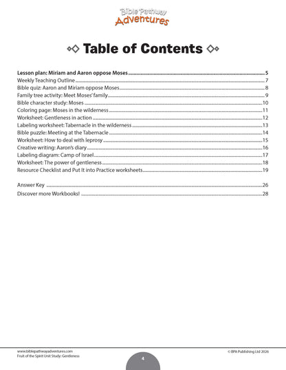 Unit Study | Gentleness: Fruit of the Spirit (Grades 3-6)