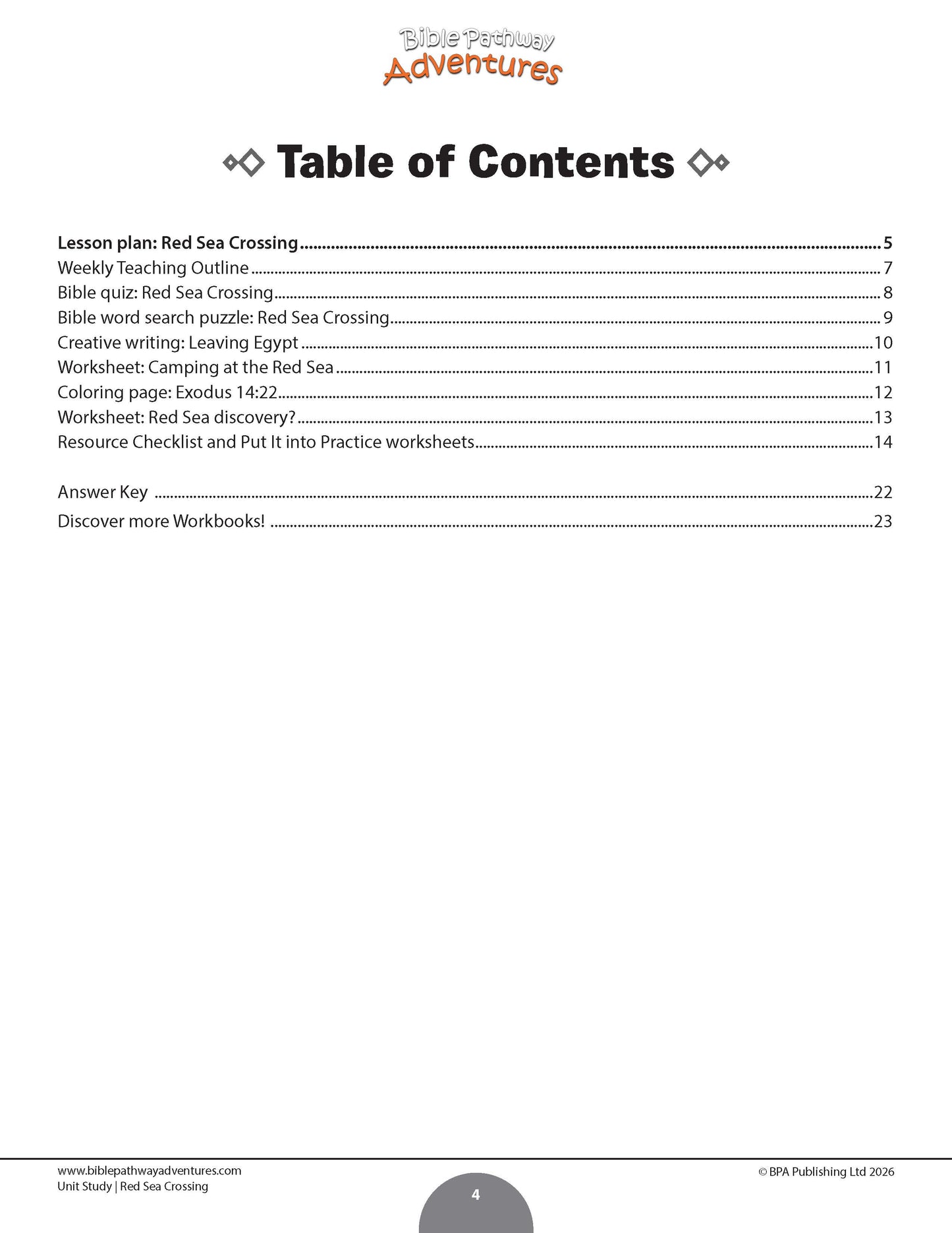 Unit Study | Red Sea Crossing (Grades 3-6)