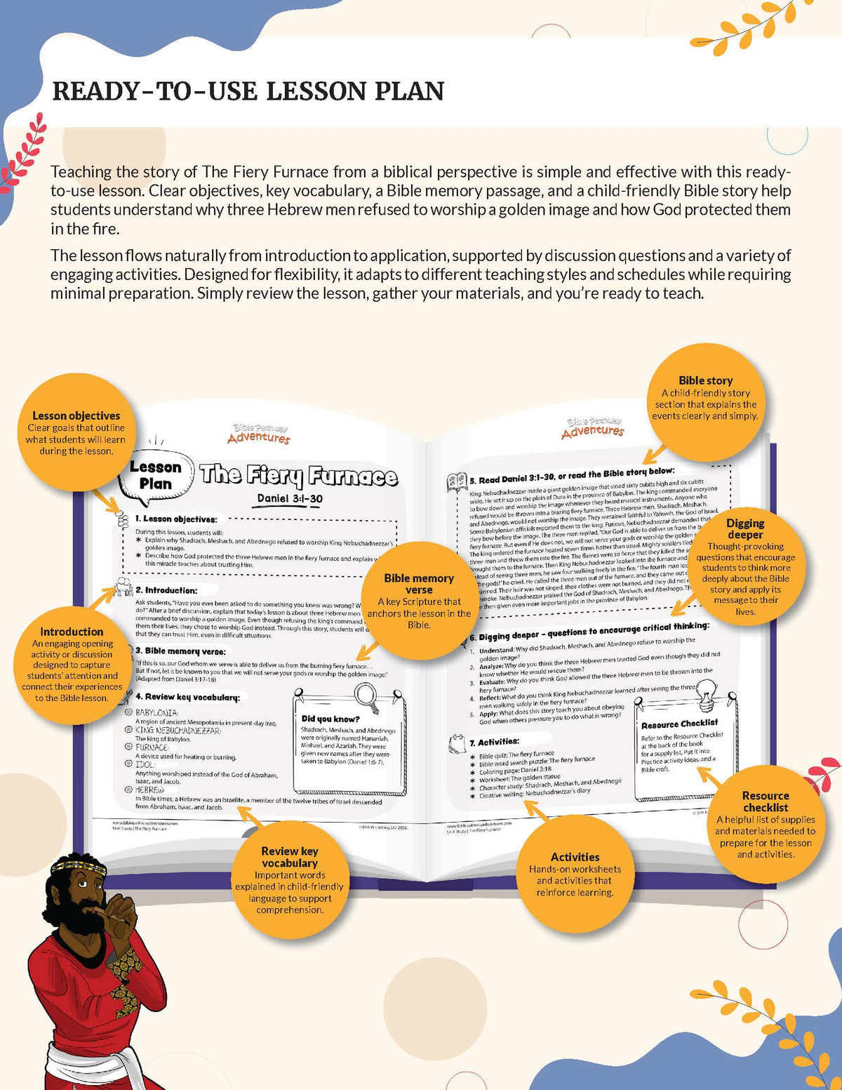 The Fiery Furnace lesson plan 