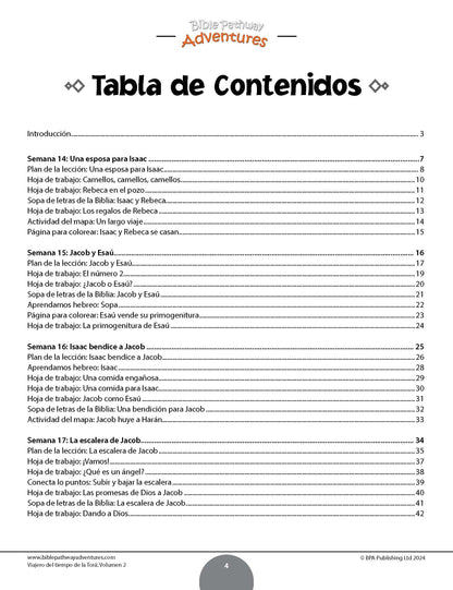 Viajero del tiempo de la Torá: Libro de actividades para principiantes - Volumen 2 (PDF)
