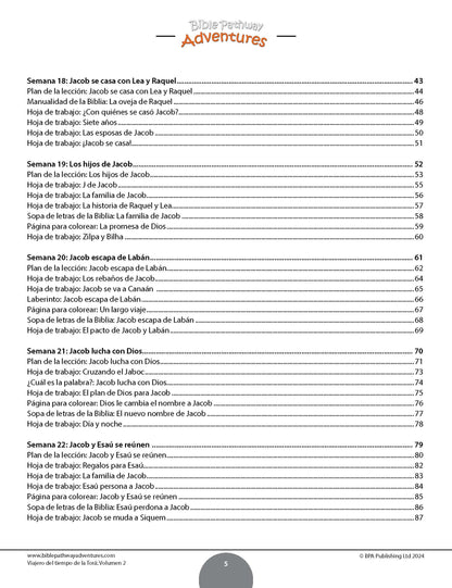 Viajero del tiempo de la Torá: Libro de actividades para principiantes - Volumen 2 (PDF)
