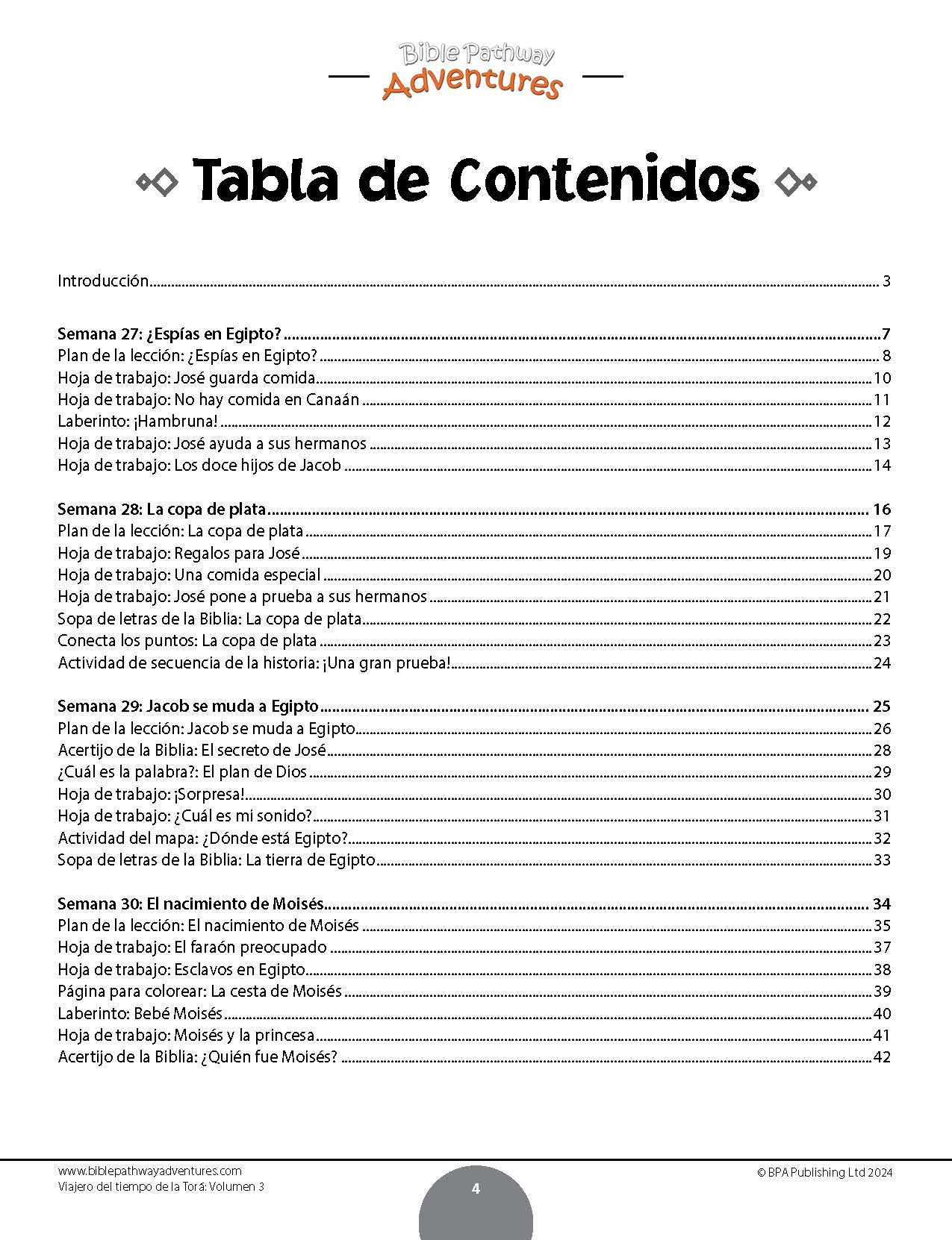 Viajero del tiempo de la Torá: Libro de actividades para principiantes - Volumen 3