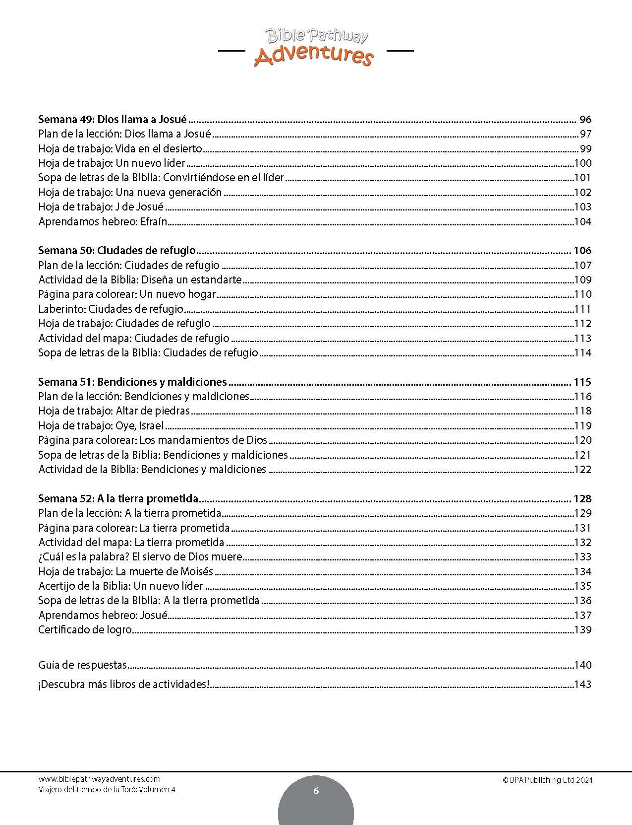 Viajero del tiempo de la Torá: Libro de actividades para principiantes - Volumen 4
