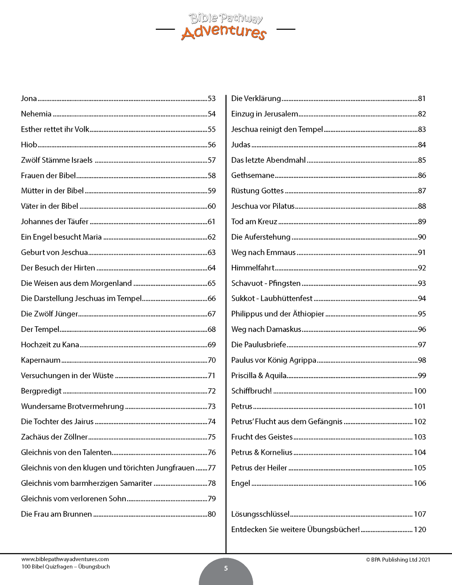 100 Bibel Quizfragen – Übungsbuch (PDF)