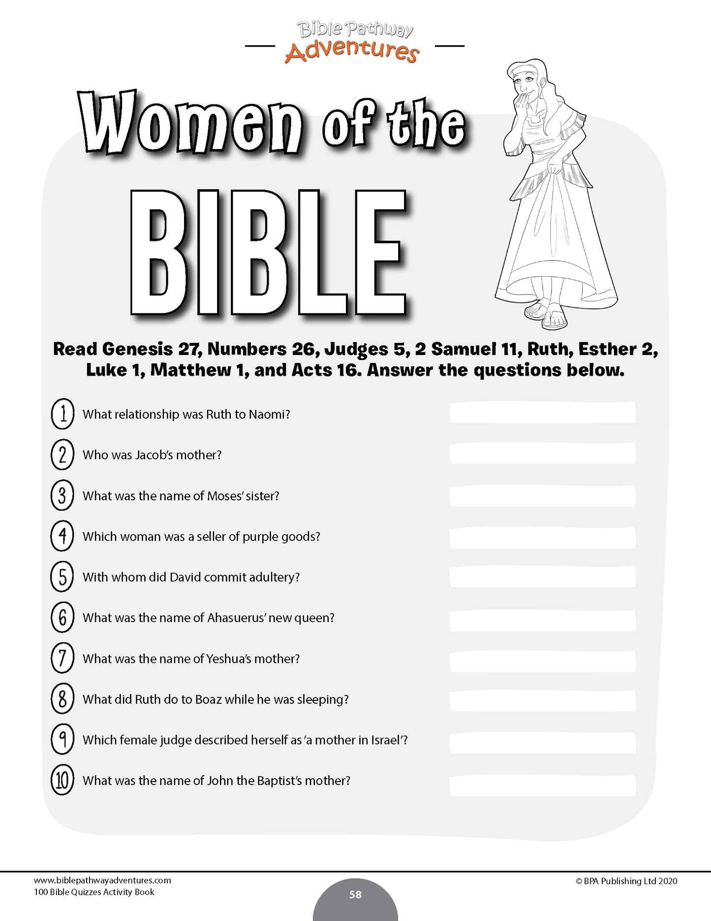 BUNDLE: Bible Quiz & Word Search Activity Books