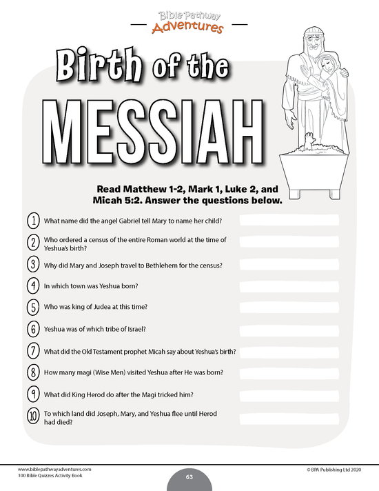 100 Bible Quizzes Activity Book (PDF) – Bible Pathway Adventures