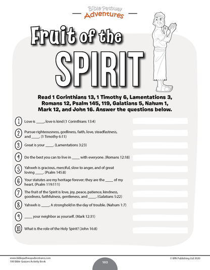 100 Bible Quizzes Activity Book (PDF)