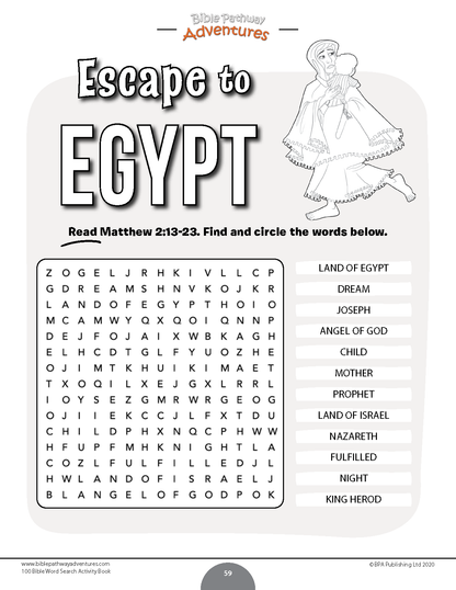 100 Bible Word Search Activity Book