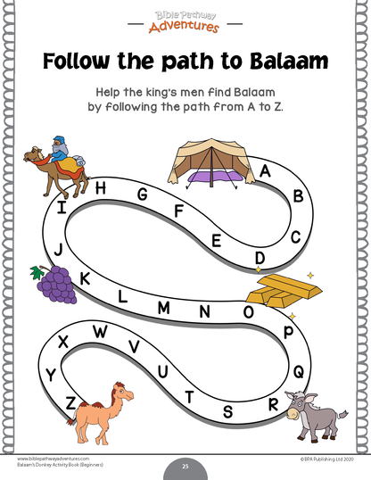 Balaam’s Donkey Activity Book for Beginners